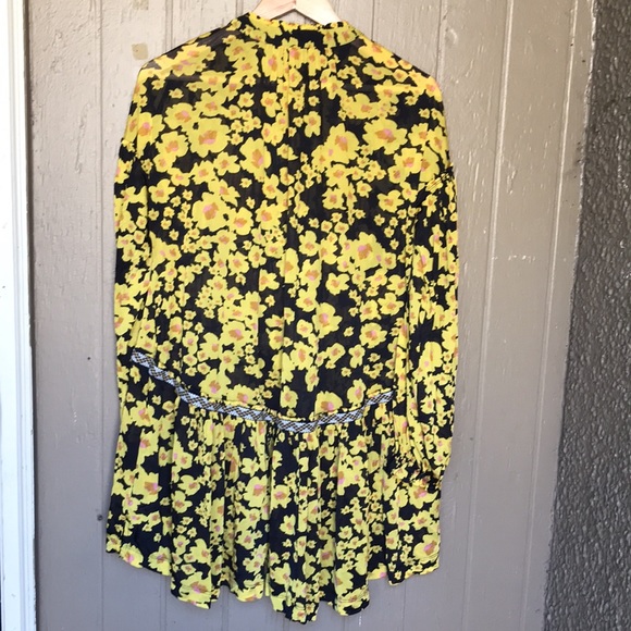 Free People love letter floral oversized top/tunic - Picture 7 of 9